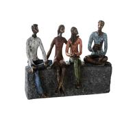 Casablanca modernes Design Figurine décorative en Poly Bronze Multicolore Hauteur 21 cm