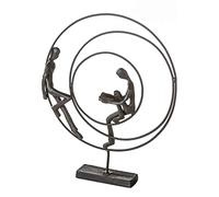 Casablanca modernes Design Sculpture Fer Brun, Hauteur 24,5 cm