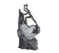 Casablanca - Sculpture - Figurine décorative - Cœur - Coeur - Coupe de Pierre - Poly - Bronze - 37 x 19 cm