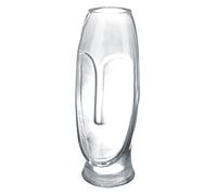 Casablanca Vase en Verre, Gris, Hauteur 30 cm
