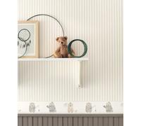 Casadeco My Little World papier peint rayé gris blanc