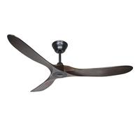 CASAFAN Ventilateur de Plafond 315217 Eco genuino 152 Bois Massif Noyer/Noir Mat laqué