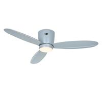 CasaFan Ventilateur de plafond avec lumière 311285 Eco PLANO II 112 cm gris clair + kit de lumière EP-LED LG