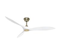 Casafan | Ventilateur de plafond ECO AIRSCREW | Ø hélice 1520 mm | blanc mat/laiton