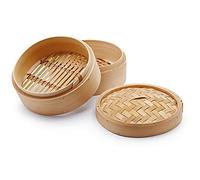 Casalinghi Metallo CHIO Cuiseur à Vapeur, Bambou, Beige, 20 cm, 3 Pièces