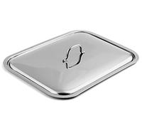 Casalinghi Metallo Couvercle rectangulaire inox 40 x 28 cm couvercle casseroles