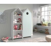 CASAMI Set 2 pcs. composé de : Armoire à étagères, armoire à 1 porte avec façade en menthe
