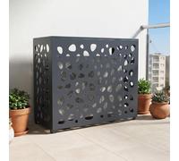 Casanoov Cache Climatiseur Exterieur Amaro Sunny Taille M - 107 x 83 x 52 cm - Caisson acier galets - Protection Solide pour PAC Clim ou pompe à chaleur - Monobloc Design unité extérieure