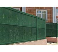 CASANOOV - Kit de lamelles occultantes PVC rigide CINTO L.8m x H.150cm - Vert RAL6005 - 152 clips inclus - Brise-vue résistant pour clôture rigide - Installation facile et protection anti-UV