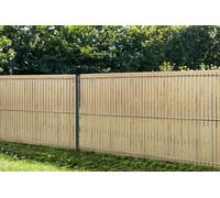 Casanoov Lamelles occultantes 400 x 150 cm en kit en PVC - Beige RAL 1001 - Anti-UV - 68 Lamelles - Compatible mailles 55 mm - Brise-vue résistant au vent clôture rigide - Pose facile