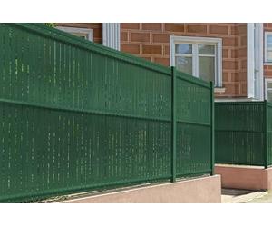 CASANOOV Lamelles Occultantes PVC CINTO 600x170 cm 6x1,7 m 10 m² Vert RAL6005 Brise Vue Grillage Rigide Occultation Jardin Résistant UV Haute Qualité Kit Complet 102 Lames 49 mm