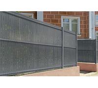 Casanoov Lamelles occultantes PVC, CINTO, 6m, H.170 cm, Gris, Rouleau brise-vue occultant pour panneau grillagé