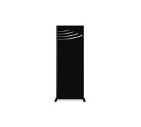 Casanoov Lot de 2 panneaux décoratifs VELETA Noir H.160cm motifs sur le haut