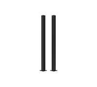 Casanoov Lot de 2 poteaux en fer CARMO 10x10cm H.185cm noir