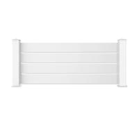 Casanoov Panneau de clôture 1,9m VOGEL H.80cm aluminium blanc