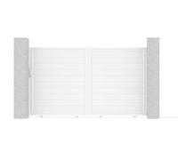 Casanoov Portail coulissant 3m EIGER H.180cm + Motorisation RANGER C300