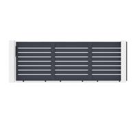 Casanoov Portail coulissant 4,5m VOGEL H.160cm alu + motorisation RANGER C300