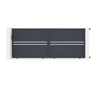 Casanoov Portail coulissant 4m CIMONE H.160cm alu + motorisation RANGER C300