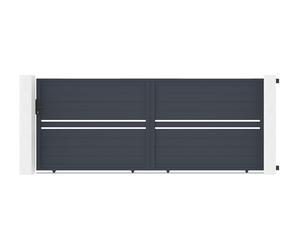 Casanoov Portail coulissant 4m CIMONE H.160cm alu + motorisation RANGER C300