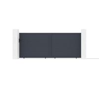 Casanoov Portail coulissant 4m EIGER H.160cm aluminium gris
