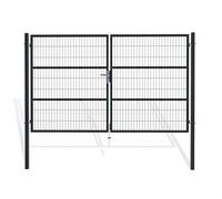 Casanoov Portail grillage rigide RAZO 300x180cm Gris