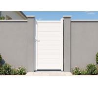 Casanoov Portillon 1m EIGER H.180cm aluminium blanc