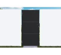 Casanoov Portillon acier noir mat 1m NALI H.200cm