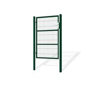 Casanoov - Portillon Grillagé Acier Galvanisé RAZO - 87 x 160 cm - 0,87 m x 1,6 m 1,39 m² - Vert Mousse RAL 6005 - Mailles 50 x 200 mm - Poteaux Carrés 60 x 60 mm - Kit Complet Serrure