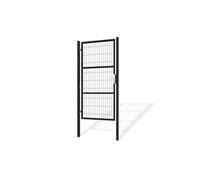 Casanoov - Portillon Grillagé RAZO Acier Galvanisé - 87 x 200 cm - 0,87 m x 2 m 1,74 m² - Gris Anthracite RAL 7016 - Mailles 50 x 200 mm - Poteaux Carrés 60 x 60 mm - Kit Complet