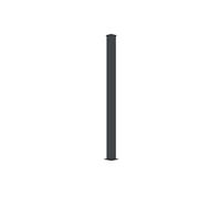 Casanoov Poteau EIFEL Aluminium 10x10 cm H.190 cm Gris Anthracite | Support Portail et Portillon - Pose à Visser ou Sceller - Résistants Intempéries et Corrosion - Chapeaux Inclus