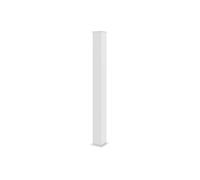 Casanoov Poteau EIFEL Aluminium 15x15 cm H.166 cm Blanc Mat | Support Portail et Portillon Jusqu’à 140 cm | Pose à Visser ou Sceller | Résistant Intempéries et Corrosion | Chapeau de Finition Inclus