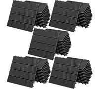 Casaria® 55x Dalles WPC clipsables 30x30cm Dalle terrasse extérieur antidérapant Sol Jardin caillebotis résistant UV intempéries Imitation Bois Composite Balcon Classique Anthracite