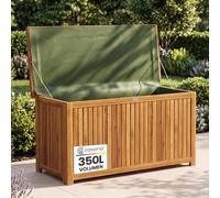 CASARIA Coffre de Jardin Extérieur 205 L en Bois d'Acacia