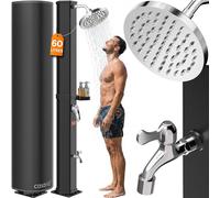 CASARIA Douche Solaire Jardin 60L, 216cm, Grande Capacité