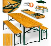 CASARIA Ensemble table et bancs bois