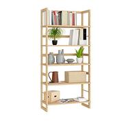 Casaria® Étagère de Rangement 5 Niveaux Bois 136 x 58 x 27 cm Salle de Bain Support Cuisine présentoir Multifonctionnel