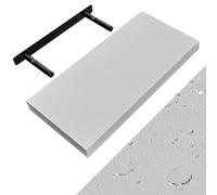Casaria® Étagère Murale Flottante Blanche 50 cm MDF Robuste Effet Flottant Support de Fixation Inclus étagère Bois