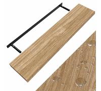 Casaria® Étagère Murale Flottante chêne 110 cm MDF Robuste Effet Flottant Support de Fixation Inclus étagère Bois