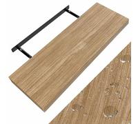 Casaria® Étagère Murale Flottante chêne 70 cm MDF Robuste Effet Flottant Support de Fixation Inclus étagère Bois