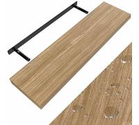 Casaria® Étagère Murale Flottante chêne 90 cm MDF Robuste Effet Flottant Support de Fixation Inclus étagère Bois