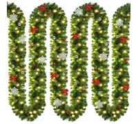 CASARIA® Guirlande de Noël Lumineuse 10m 160 LED Sapin Artificiel avec déco Décoration de noël intérieur extérieur
