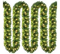 CASARIA® Guirlande de Noël Lumineuse 5m 100 LED Blanc Chaud Sapin Artificiel Décoration de noël intérieur extérieur