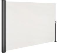 Casaria® Paravent extérieur rétractable 160x300cm Brise-Vue crème Auvent Opaque Store latéral Balcon Jardin