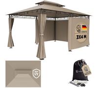 CASARIA Pavillon de jardin taupe