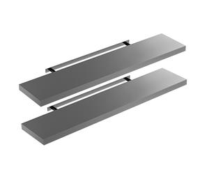CASARIA® Set de 2 Étagères murales flottantes effet flottant étagère bois