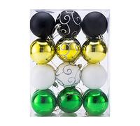 CASARIA® Set de 24 Boules de Noël en Plastique Robuste Décoration pour Sapin Vert Ø 6cm Décoration de Noël intérieur