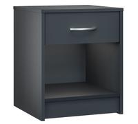 CASARIA® Table de chevet Anthracite Table de nuit 35x40x50cm avec un tiroir niche Meuble de rangement chambre table d'appoint