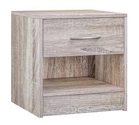 Casaria® Table de Nuit Table de Chevet avec tiroir Chêne mobilier Chambre à Coucher 39x28x41cm Table d'appoint intérieur