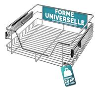CASARIA® Tiroir télescopique de rangement 50 cm pour armoire cuisine tiroir de cuisine métal tiroir coulissant