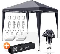 CASARIA Tonnelle de jardin 3x3m anthracite